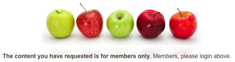 The content you have requested is for members only. Members, please login above.